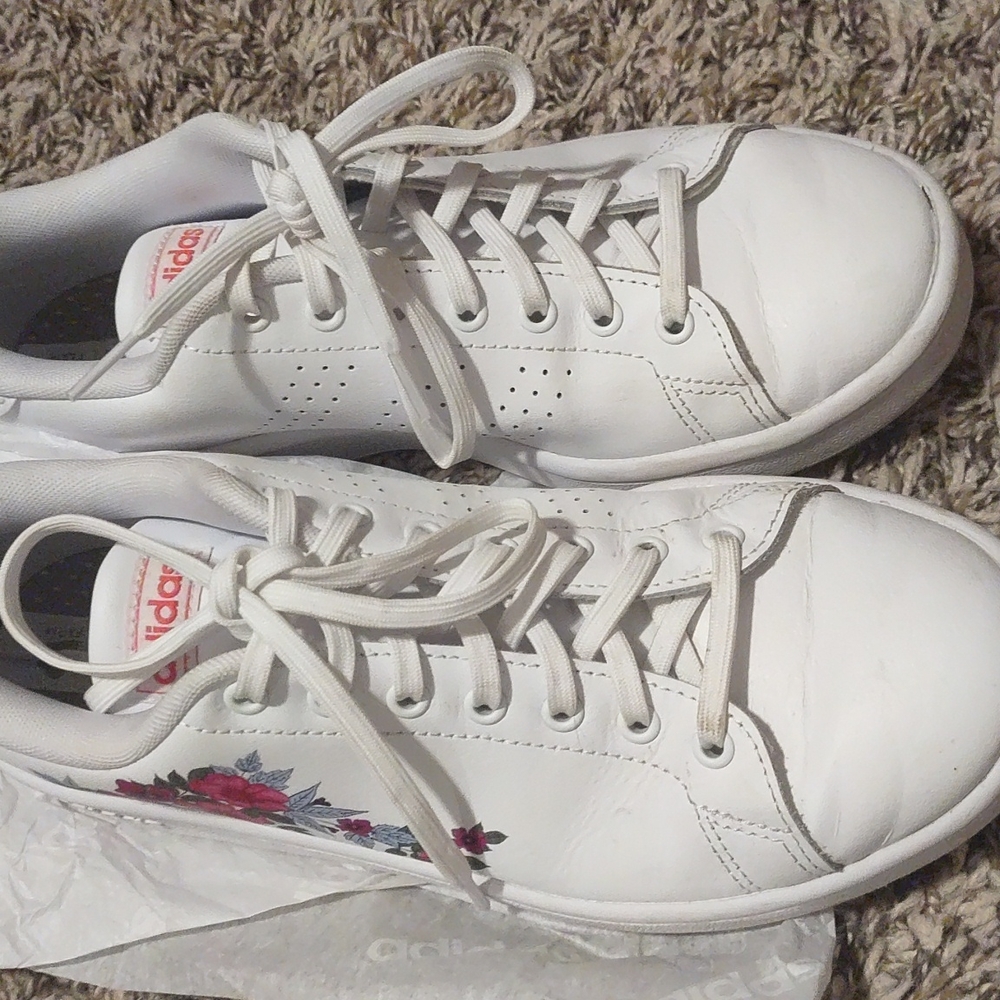 Floral Adidas Tennis shoe